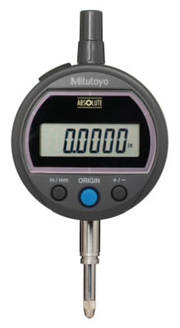 Mitutoyo Digital Indicators ID-S Solar, 0.5 in; M2.5 x 0.45 Thread, Flat Back, 1 EA, #543506B