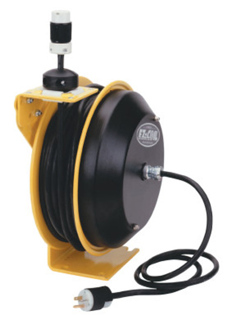 Coxreels EZ-Coil Power Cord Reels, 16/3 AWG, 20 A, 50 ft, 1 EA, #EZPC135012B