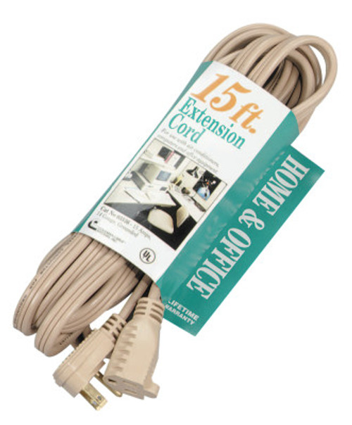 CCI Air Conditioner Extension Cord, 15 ft, 1 Outlet, 1 EA, #35363323