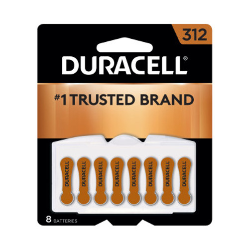 Duracell Button Cell Zinc Air Battery, #312, 288 CA, #DURDA312B8ZM09