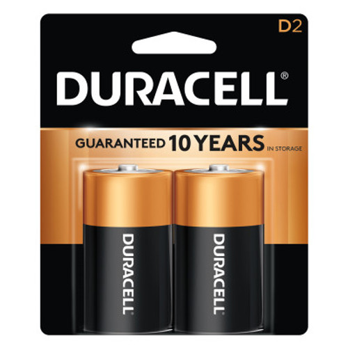 Duracell CopperTop Batteries, DuraLock Power Preserve Alkaline, 1.5 V, D, 2 CD, #DURMN1300B2Z