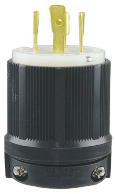 Cooper Wiring Devices PLUG 30A 125/250V 3P4W H/L BW, 1 EA, #AHL1430P