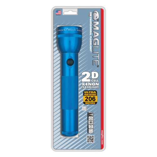 MAG-Lite Mag-Lite Standard Flashlights, 3 D, Blue, 1 EA, #S3D116