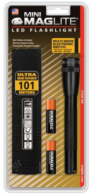 MAG-Lite Mini Maglite® LED Flashlight, 2 AA, Black, 1 EA | AFT