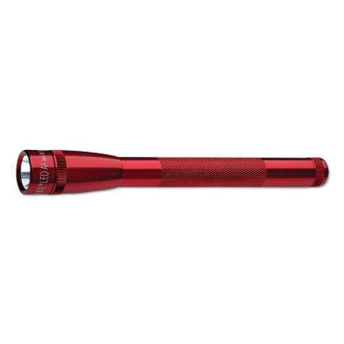 MAG-Lite Mini Maglite LED Flashlight, 2 AA, Red, 1 EA, #SP2203H