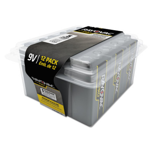 RAYOVAC Ultra Pro Alkaline Reclosable Batteries, 9V, 12 PK, #AL9V12PPJ