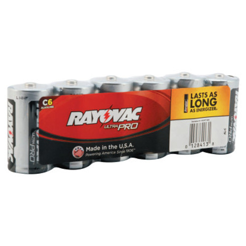 Rayovac Maximum Alkaline Shrink Pack Batteries, 1.5 V, C, 6 PAK, #ALC6J
