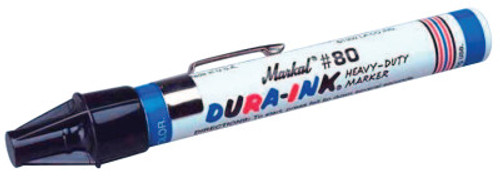 Markal Dura-Ink 80 Markers, Black, 1/8 in, Felt, 1/EA, #96923