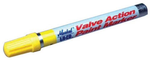 Markal Valve Action Paint Markers, White, 1/8 in, Medium, 1/MKR, #96800