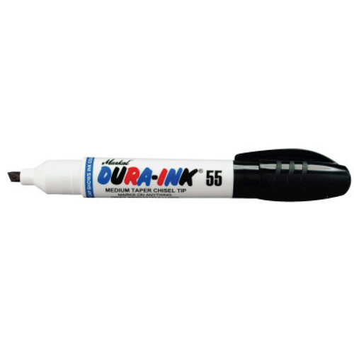 Markal Dura-Ink Felt-Tip Markers, Black, 1/4 in, Felt, 1/EA, #96223