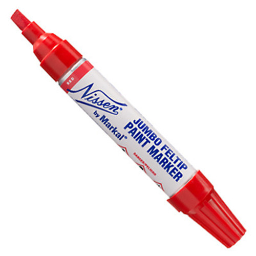 Markal Liquid Paint Markers, 5/16" (8 mm) Tip, Red, 6/BX, #28792