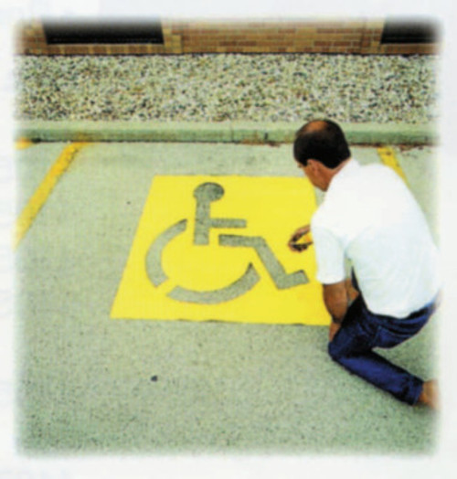 C.H. Hanson 43" HIGH HANDICAPPED SYMBOL PARKING LOT, 1/EA, #12438