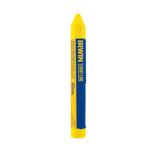 Irwin Strait-Line® Lumber Crayons, 4 1/2", Yellow, Bulk, #IR-66406 (12/Pkg)