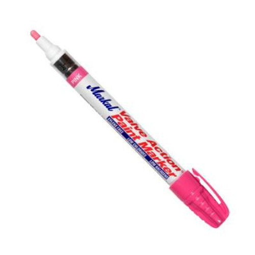 Markal Valve Action Paint Marker, Pink, 1/8 in, Medium, 1/EA, #96830 Markal Valve Action Paint Marker, Pink, 1/8 in, Medium, 1/EA, #96830