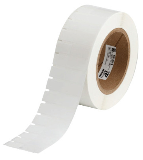 Brady Thermal Transfer Printable Labels, 0.920 in x 1.8 in, White/Translucent, 1/RL, #THT1224613