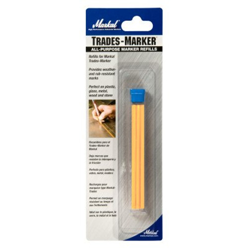 Markal TRADES MARKER YELLOW REFILL, 6 MKR/PKG, #96043