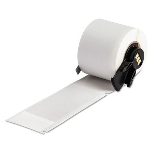 Brady TLS 2200/TLS PC Link Labels,  1 1/2 in x 4 in, White/Translucent, 100/ROL, #18434