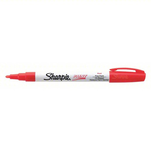 Sharpie Oil Based Paint Marker, Red, Fine Bullet, 12/DZ, #35535