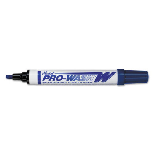 Markal Pro-Wash W Water Removable Paint Markers, Blue, 1/8 in, Medium, 48/CS, #97035