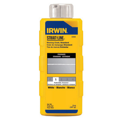 Irwin® Strait-Line® Standard Marking Chalks, 8 oz, White, #IR-64904 (6/Pkg)