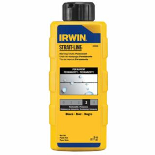 Irwin® Strait-Line® Permanent Staining Marking Chalks, 8 oz, Black  #IR-64908 (6/Pkgs)