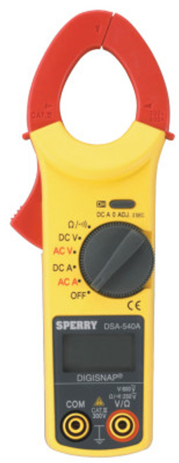 Sperry Instruments Digital Snap-Arounds, 5 Function, 10 Range, 400A AC/DC, 1/EA, #DSA540A