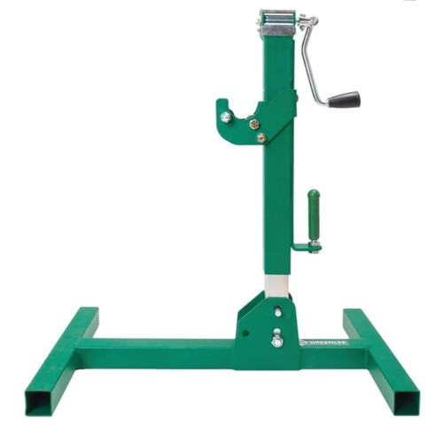 Greenlee Reel Jack Stand, 37 in H x 17 in L, Green, 1/EA, #RXM