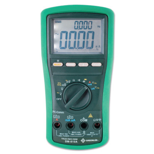 Greenlee DM-810A True RMS Digital Multimeter 1000 Volt, 1/EA, #52047805