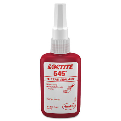 Loctite 545 Thread Sealant, Hydraulic/Pneumatic Fittings, 1/2 mL Capsule, Purple, 1/EA