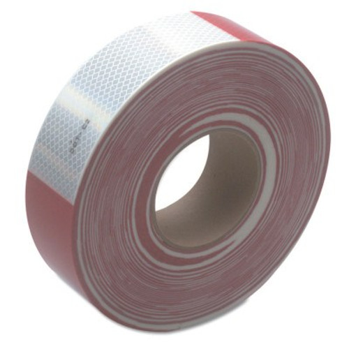 3M Diamond Grade Conspicuity Marking Roll, 2 in X 150 ft, Red/White, 1/ROL