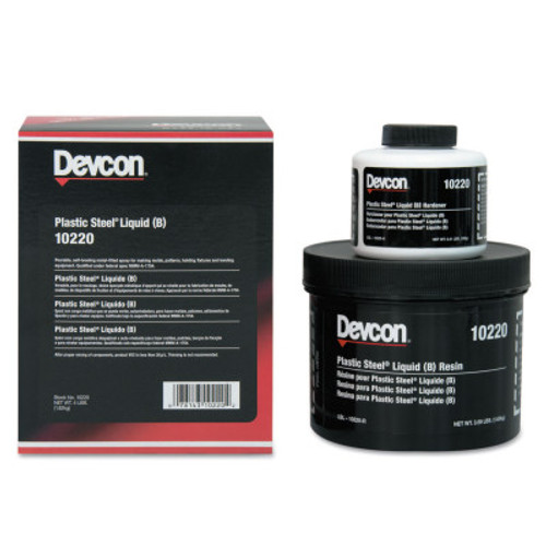 Devcon Plastic Steel Liquid (B), 4 lb, Dark Grey, 1/EA