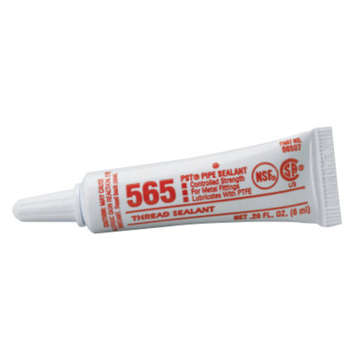 Loctite 565 PST Thread Sealant, Controlled Strength, 6 mL Tube, White, 10/CS