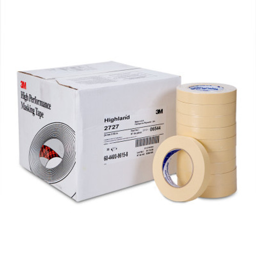 3M Highland 2727 Masking Tapes, 1.88 in x 60.14 yd, Beige, 24/CA