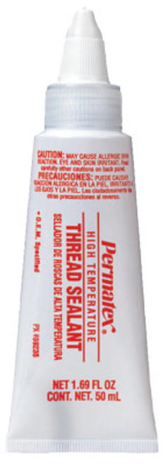 Permatex High Temperature Thread Sealants, 50 ml Tube, White, 1/TUBE