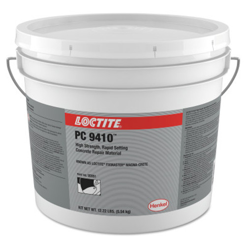 Loctite Fixmaster Magna-Crete, 5 gal, Bottle/Bucket Kit, Grey, 1/EA