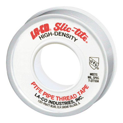 La-Co Slic-Tite PTFE Thread Tapes, 300 in L X 1/2 in W, 12/CS