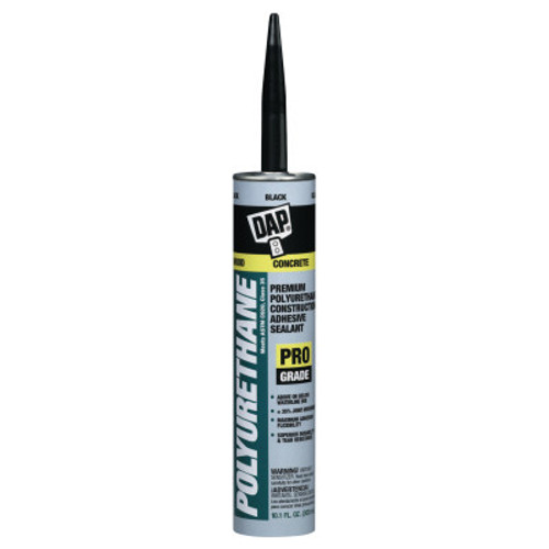 DAP Premium Polyurethane Adhesive Sealants, 10.1 oz , Black, 12/CA