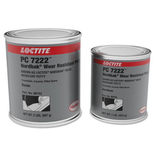 Loctite Fixmaster Wear Resistant Putty, 3 lb, Kit, Grey, 6/CS