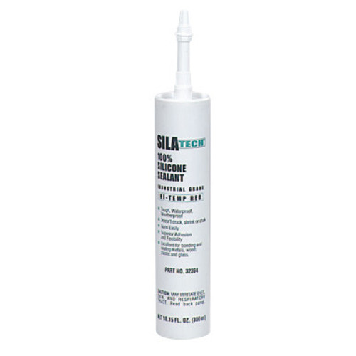 Loctite Silatech Clear RTV Silicone Adhesive Sealants, 300 mL Cartridge, Clear, 12/CS