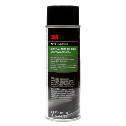 3M Trim Adhesives, 18.1 oz Tube, Clear, 4/CS