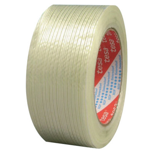 Tesa Tapes Performance Grade Filament Strapping Tape, 3/4 in x 60 yd, 155 lb/in Strength, 1/ROL
