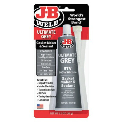 J-B Weld Ultimate Grey Gasket Maker & Sealant , 3 oz Tube Skin Packed, 1/EA