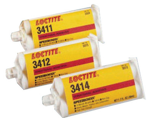 Loctite 3414 Speedbonder  Structural Adhesive, Non-Sag, 50 mL, Yellow, 1/CTG