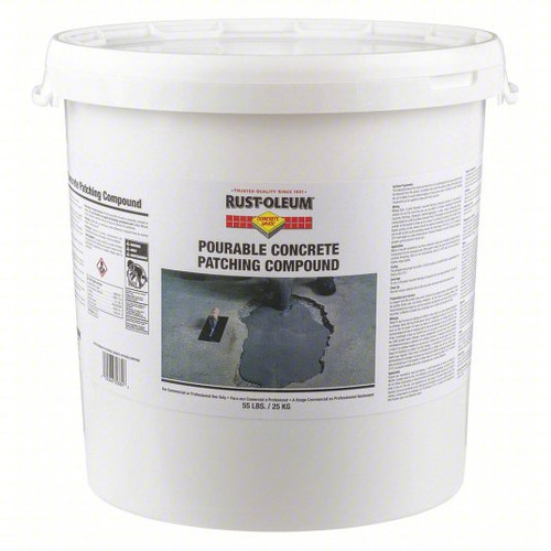 Rust-Oleum Industrial Concrete Saver Pourable Concrete Patching Compounds, 55 lb, 55/PA