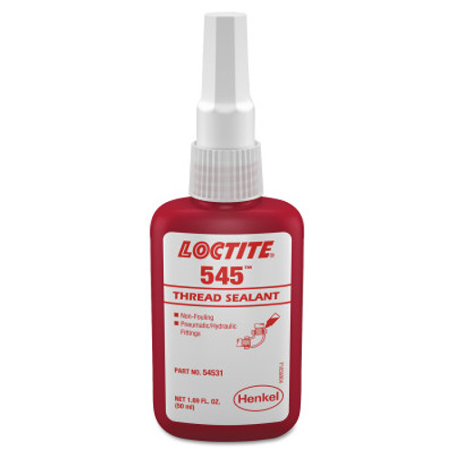 Loctite 545 Thread Sealant, Hydraulic/Pneumatic Fittings, 250 mL Bottle, Purple, 1/BTL