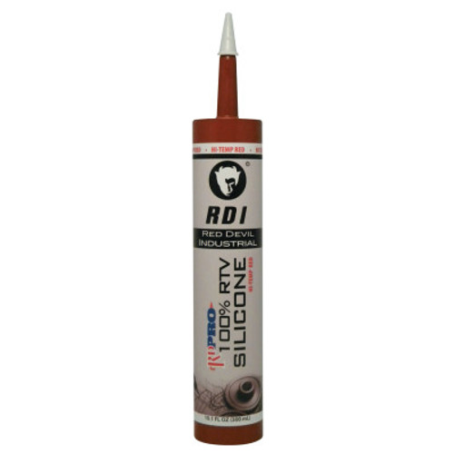 Red Devil RD PRO Heat Resistant RTV Sealant, 10.1 oz Cartridge, Red, 12/CA