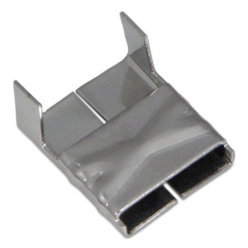 Band-It 316 Stainless Steel Clips, 5/8 in, Stainless Steel, 100/BOX, #AE4559