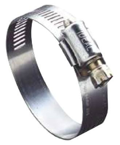 Ideal 54 Series Worm Drive Clamp, 2" Hose ID, 7/8"-2 3/4" Dia, 201/301 Stainless Steel, 10/BOX, #5436
