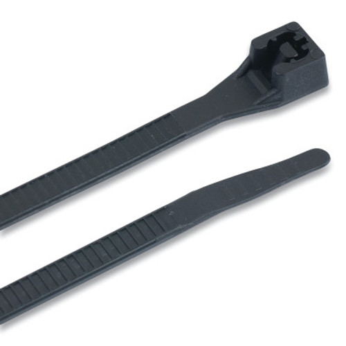 Gardner Bender Standard Cable Ties, 75 lb Tensile Strength, 4 1/4 in x 12 in, Black, 1/BG, #46315UVBM