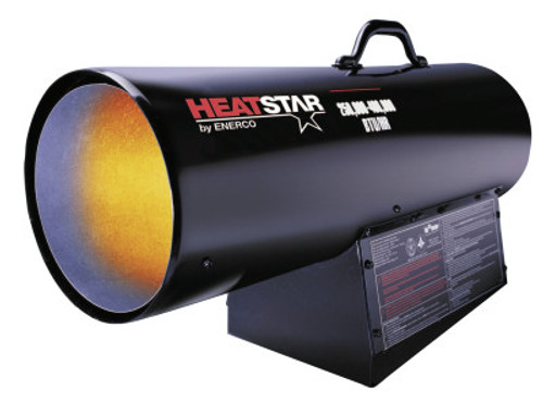 HeatStar Portable Propane Forced Air Heater, 400,000 Btu/h, 100 lb, 115 V, 1 EA, #HS400FAVT